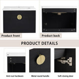 28 Inch Soft Close Doors Bathroom Vanity With Sink, For Small Bathroom, W999111976