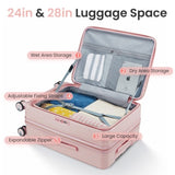 Luggage Sets 3 Piece, Expandable Carry On Luggage with TSA Lock Airline Approved, 100% PC W2098P189947