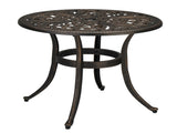23.6inch Phoenix Table Round Garden Cast Aluminum Table Bronze 25551871