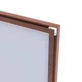 60"x40" Oversized Modern Rectangle Bathroom Mirror with walnut Frame Decorative Large Wall Mirrors W708P297661