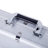 135*28*10cm Aluminum New Framed Locking Gun Pistol HandGun Lock Box Hard Storage Carry Case Silver 10867848