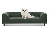 Pet sofa with backrest and armrests, modern rectangular pet sofa suitable for small and medium dogs, W487P416732