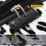 Hardshell Luggage Sets 3 pcs Spinner Suitcase with TSA Lock Lightweight-20"24"28" Luggages N732P218227B