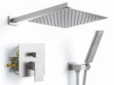 Male NPT Brushed Nickel Shower System, Shower Faucet Set for Bathroom Shower Fixtures with 12 Inch 71633519