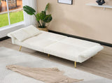 79 inch corduroy sofa bed, foldable double sofa bed with folding armrests, suitable for living rooms W2290P250580
