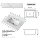 31 Inch Marble Vanity Top, White Vanity Top with Pre-drilled Faucet Holes, Bathroom Vanity Top with 82818941