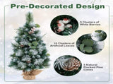 3 FT Pre-Lit Artificial Mini Christmas Tree 03351747