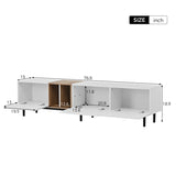 ZNTS Modern TV Stand for 80'' TV with 3 Doors, Media Console Table, Entertainment Center with Large 55923978