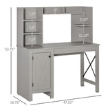 Computer Desk-Light Grey 55639837