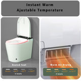 Compact Smart Toilet with Bidet Seat Built-in, Modern Tankless Design with 23.25" Depth, Open W2826P252047