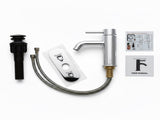 Single Handle Bathroom Faucet Lavatory Faucet Stainless Steel Single Hole-T10, ChromeUnable ship on 11284996