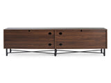 Functional 4-Door TV Cabinet 2 Storage Spaces, Adjustable Shelves, Ideal for Living Room N779P296236C