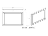 CIARA BEIGE UPHOLSTERED MIRROR B201P501916