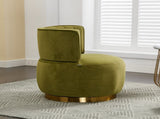 COOLMORE 360 Degree Swivel Cuddle Barrel Accent Sofa Chairs, Round Armchairs with Wide Upholstered, W395102773