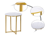 Marble Simple Round Side White 23409291