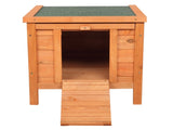 20" Wooden Waterproof Rabbit Hutch Pet Bunny Small Animal House Habitat Natural Wood Color 60195219