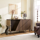 Furniture Style Wooden Cat House With Storage N843P254861W