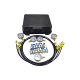 Hydraulic Pressure Test Kit with 5s 5 Test Hoses 13 Couplings and 14 Tee Connectors Pressure 20882253