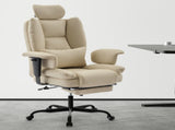 Office Chair 200 kg PU Leather Computer Chair with Lumbar Support and High Backrest, W2367P290466