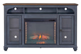 66 in Fireplace TV Stand for TVs up to 80 inches, Corduroy Blue Finish B108P193071