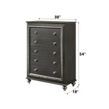 Kaitlyn Metallic Gray Finish Chest B2726P261868