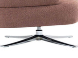 Cuddle-style leisure swivel sofa chair, suitable for balconies, studies and living rooms, Red W3248P354265