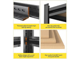 4-Layer Storage Rack, Adjustable Height Wooden Shelf, Suitable For Kitchen, Garage, Storage Room, 29480118