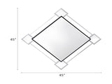 Asbury Mirrored & Chrome Finish Accent Mirror B2726P448749