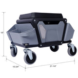 Heavy Duty Mechanic Stool 330lbs Load Capability, Garage Stool Wheels, Rolling Creeper 88533942