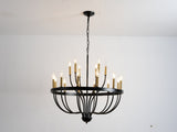 15-Light Chandelier Industrial Iron Candle Chandelier Modern Suspended Farmhouse Pendant Light W5008P479818
