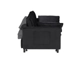 Modern velvet sofa, sofa pull-out bed, small love seat casual sofa with back, with pillow, pockets, W3371P315001