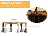 13ft x 13ft Patio Gazebo-Beige-AS 39457079