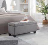 ZNTS Upholstered storage rectangular bench for Entryway Bench,Bedroom end of Bed bench foot of the W2082130343