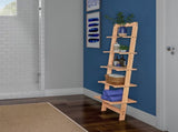 Ladder Bookshelf, 50-Inch Wooden Bookcase, Oak Finish 57601597