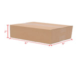 100 Corrugated Paper Boxes 6x4x2"Yellow 06537772