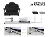 Pedicure Station Chair W/Footrest and Foot Basin, 360 Swivel Reclining Pedicure Chair w/Hydraulic 22388974