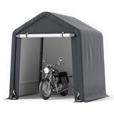 8' x 6.5' Portable Motorcycle Outdoor Storage Shelter,Crafted from 180G PE 16657945