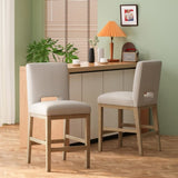 27 Inch Counter Stools, Set of 2,Fabric 72489.00WHEAT