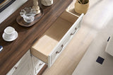 Farmhouse Style 6 Drawer Dresser Chest with Base Wooden Rustic Chest of Drawers, Storage Dresser W2393P252364
