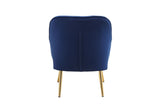 Modern Mid Century Chair velvet Sherpa Armchair for Living Room Bedroom Office Easy Assemble W136165560