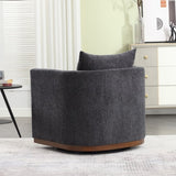 ZNTS COOLMORE Swivel Chair, Comfy Round Accent Sofa Chair for Living Room, 360 Degree Swivel W395P198277