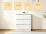 White 3-Flip-Drawer Narrow Shoe Cabinet, 12-Pair Capacity, for Entryway Hallway 64092034