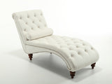 Classical Velvet Recliner Chair with Button Tufting & Silver Nailhead Trim - Vintage Style Lounge W2795P479253