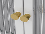 3 Door Arched Wall Mounted Glass Cabinets for Kitchen, Living Room and Bathroom W757P221502