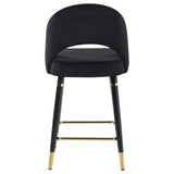 Black Open Back Counter Height Stools B062P145678