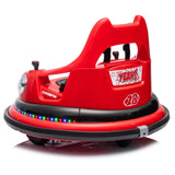 ZNTS 12V ride on bumper car for kids,electric car for kids,1.5-5 Years Old,W/Remote Control, LED Lights, W1578P198506