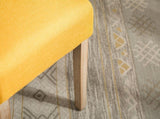 Habit Solid Wood Tufted Parsons Dining Chair, Set of 2, Yellow T2574P164546