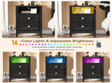 () 2-Drawer Bedside Table Shelves Made of MDF and Painted Bedside Table 49855055