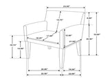 Set of 2 Charcoal Grey Fabric Upholstered Dining Arm Chairs, Grey B016P227286