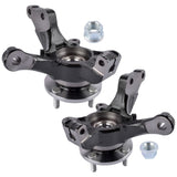 ZNTS Front Left & Right LH & RH Wheel Bearing Hub Knuckle Assembly For Nissan Versa 1.6 S SL SV Note 1.6L 59620477